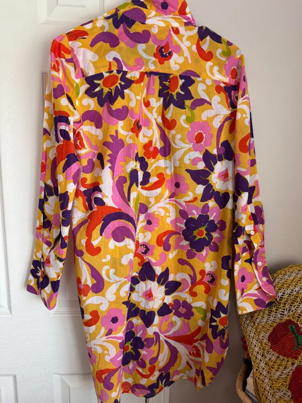 NWOT, JCREW, COLORFUL GRAPHIC BEACH COVER-UP